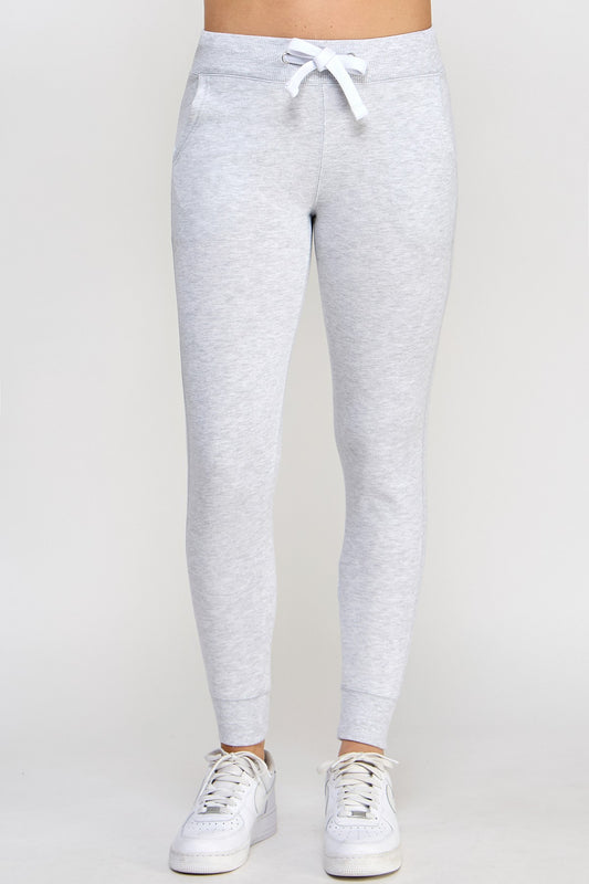 Basic Fleece Super Skinny Jogger - Ice Grey