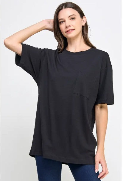 Blank Short Sleeve T-Shirt with Chest Pocket