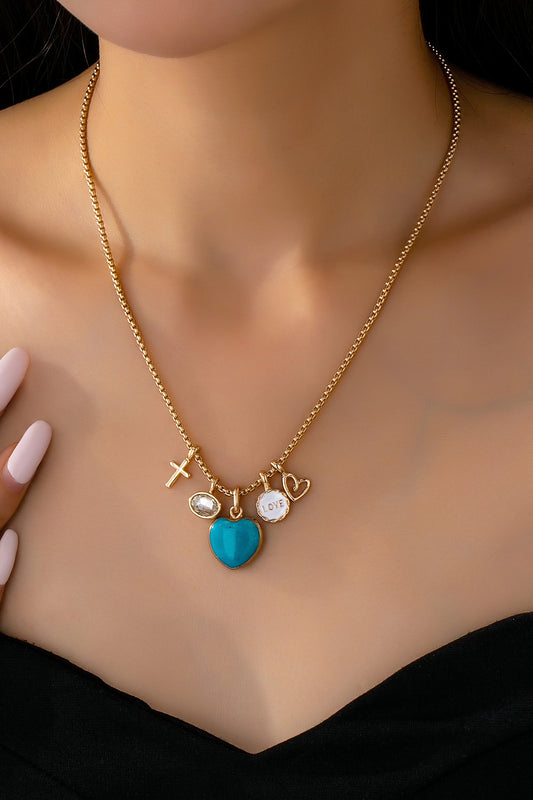 Cluster Charm Love & Faith Charm Necklace