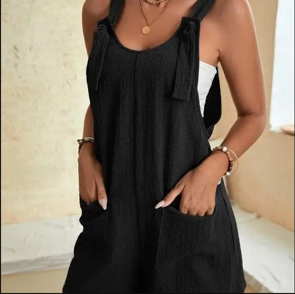 Fashion Suspender Shorts Jumpsuit Trendy Overalls