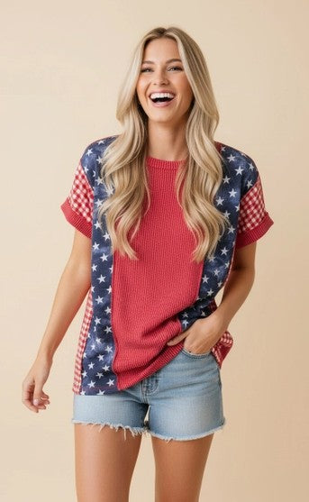 ⭐ Patriotic Knit Top