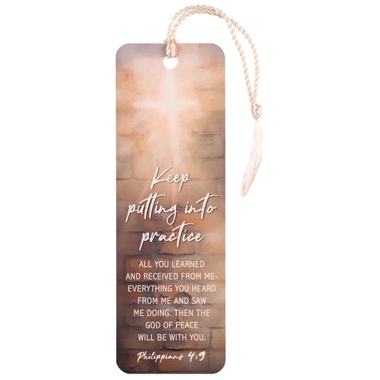 Tassel Bookmark - Keep Putting into Practice