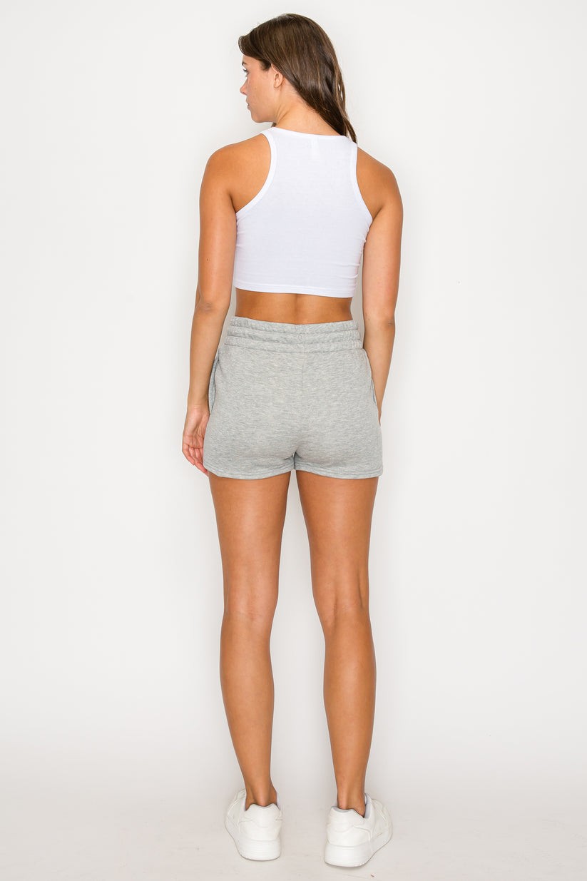 Solid Fleece Lounge Sweat Shorts – Black, Dark Gray & Navy