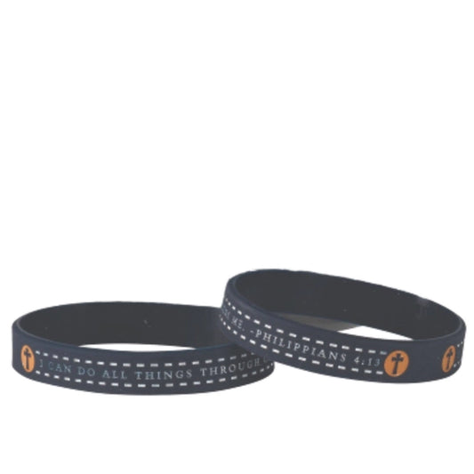 Silicone Bracelet Tub – I Can Do All Things (Philippians 4:13)