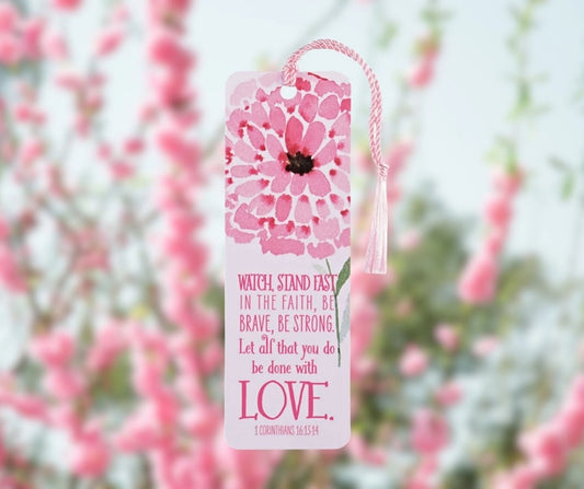 Tassel Bookmark – Stand Fast in the Faith