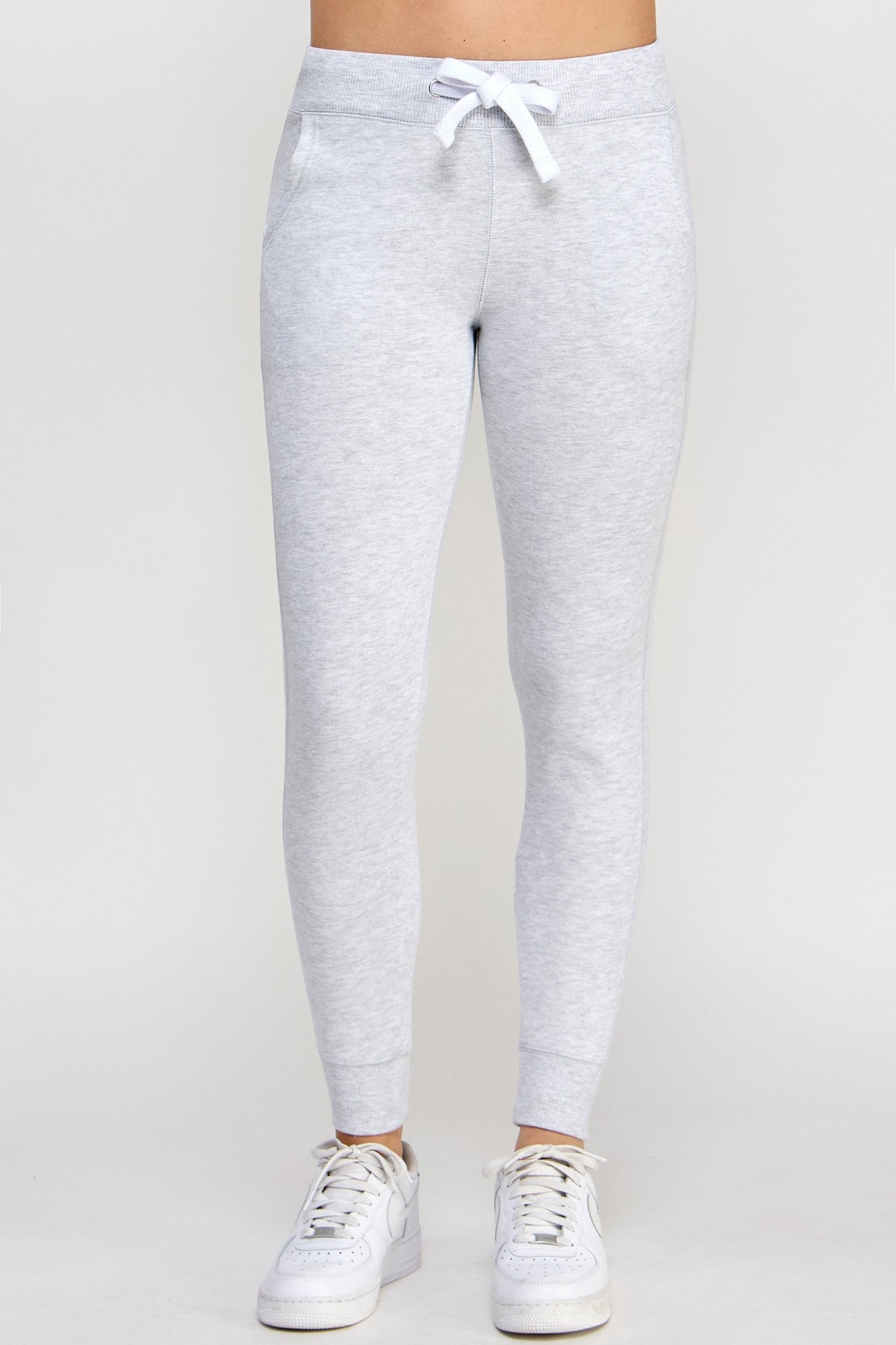 Basic Fleece Super Skinny Jogger - Ice Grey