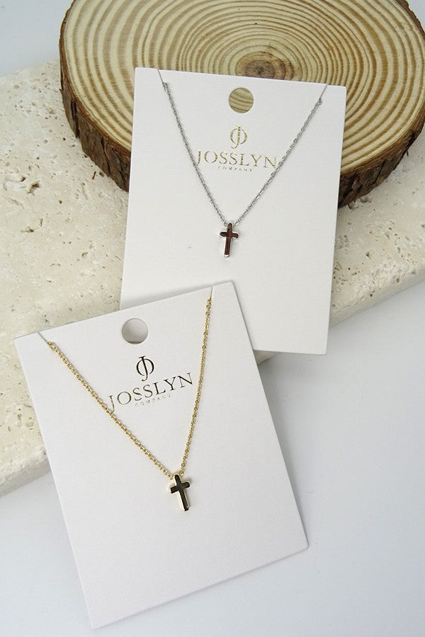 ✨ Classic Mini Cross Necklace