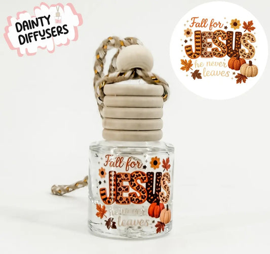 Fall For Jesus Fall Hanging Car Diffuser