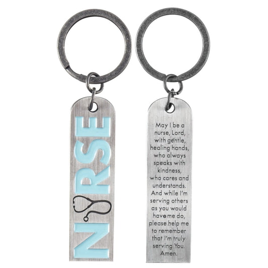 Keyring Nurse Prayer – Inspirational Pewter Keyring