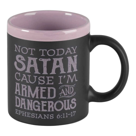 Stoneware Mug – Not Today Satan (11 oz)