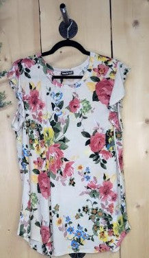 🌺 Ruffled Floral Print Top