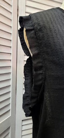 🖤 Black V‑Neck Flutter Sleeve Top