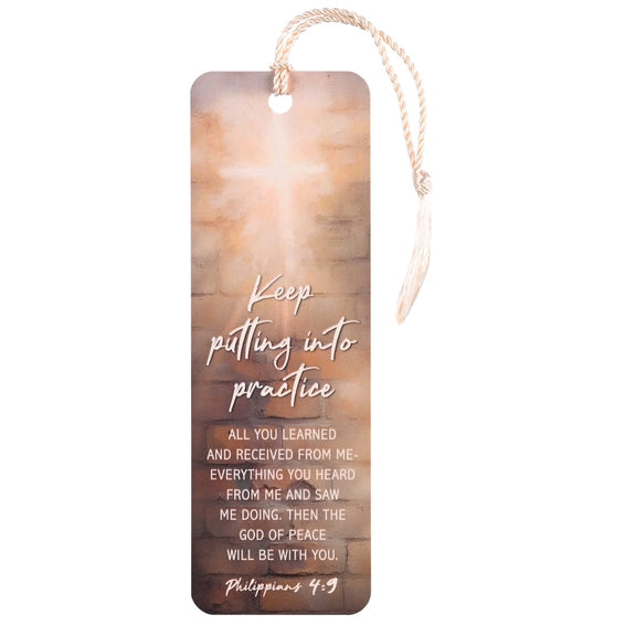 Tassel Bookmark - Keep Putting into Practice