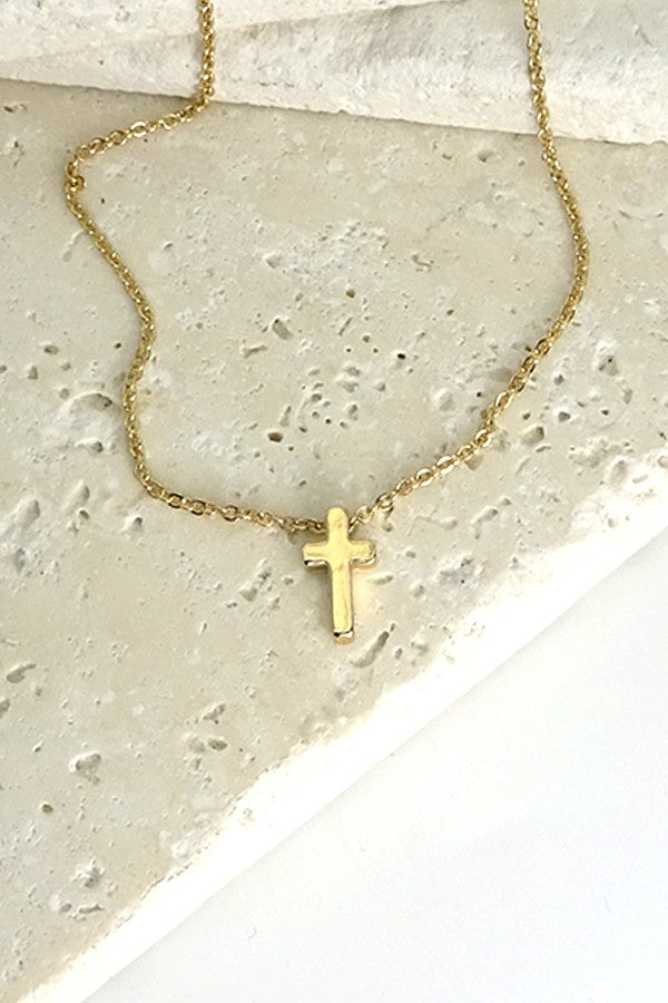 ✨ Classic Mini Cross Necklace