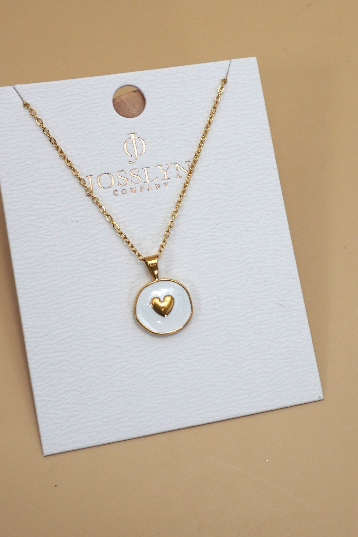 18k Stainless Steel Tarnish Free Heart Necklace