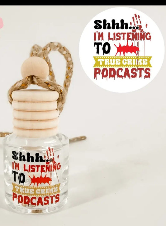 True Crime Podcasts Hanging Car Diffuser